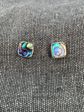 Paua Shell Square Studs 1