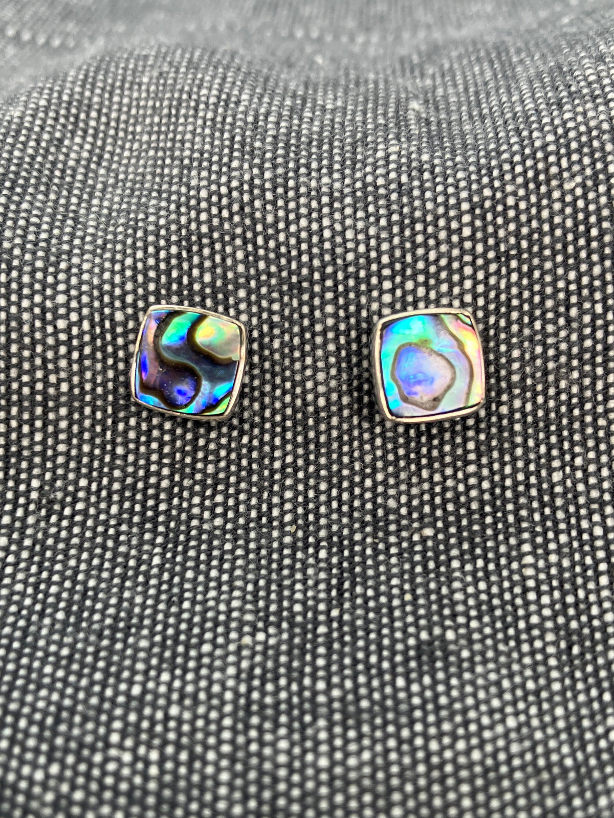 Paua Shell Square Studs 1