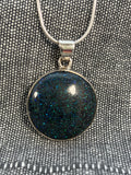 Andamooka Opal Round Pendant