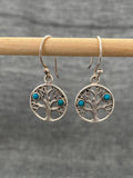 Turquoise Little Tree Earrings