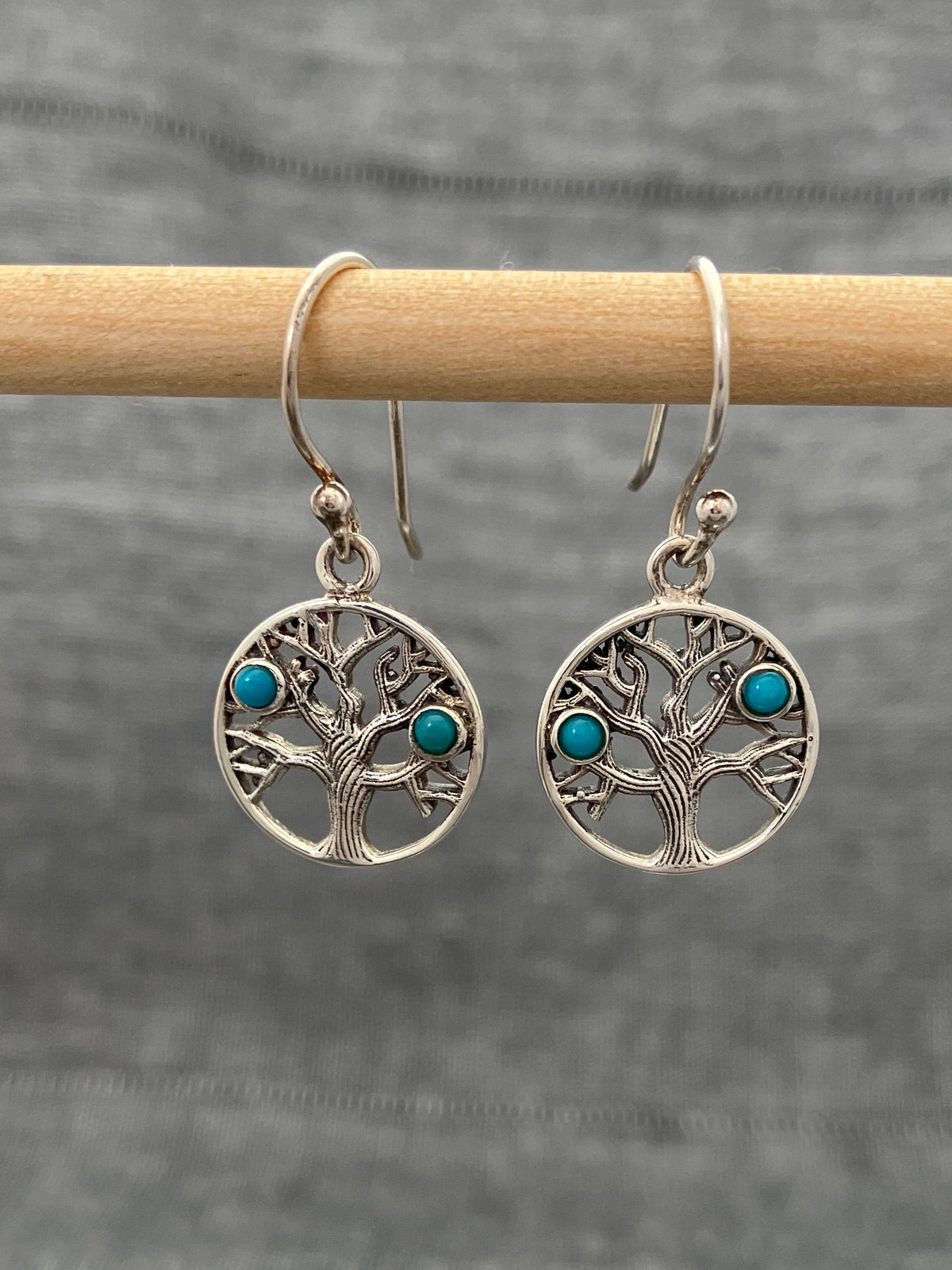 Turquoise Little Tree Earrings