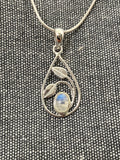 Moonstone Leafy Loop Pendant