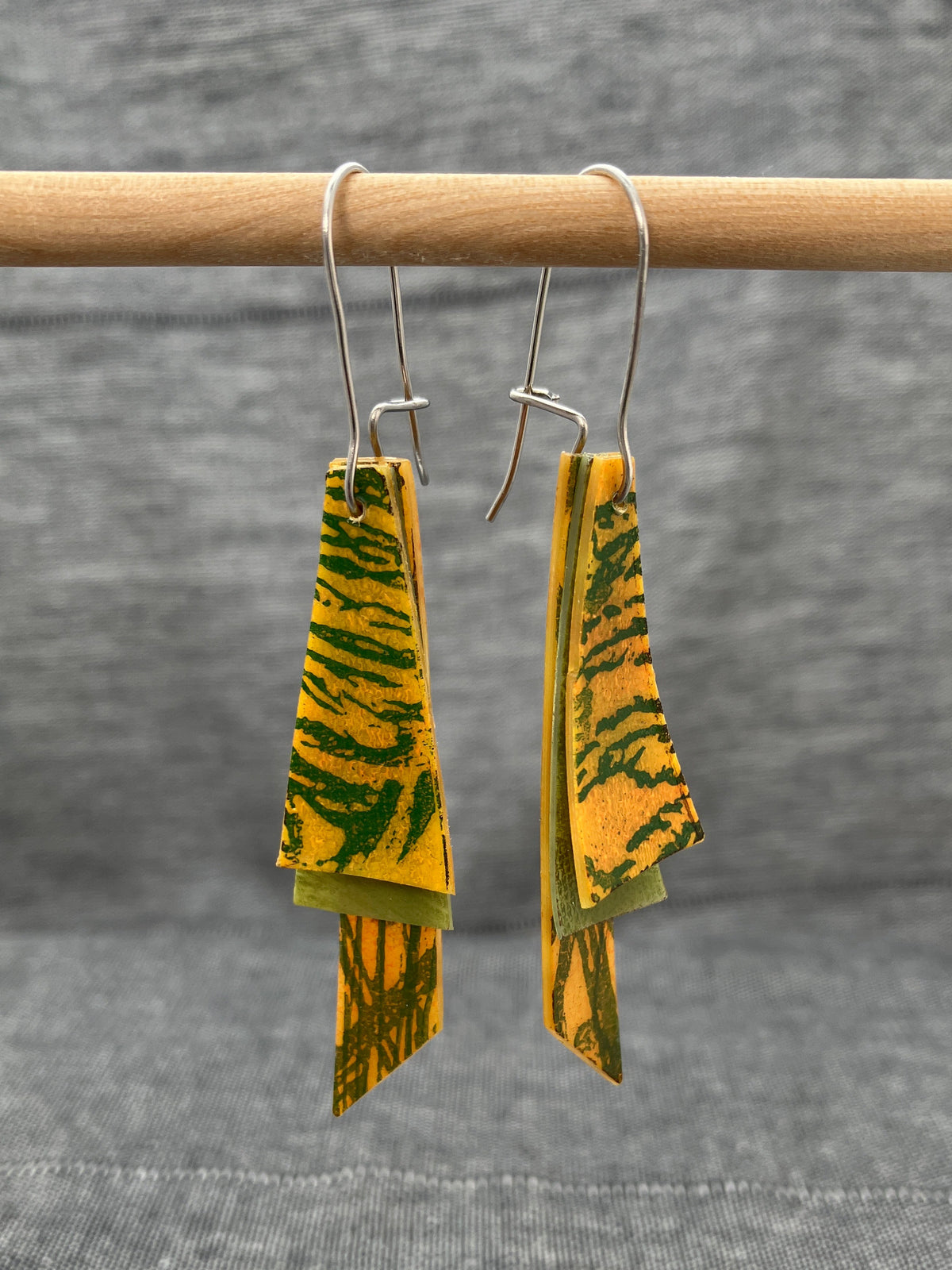 Nocean Orange Olive Bits & Bobs Earrings