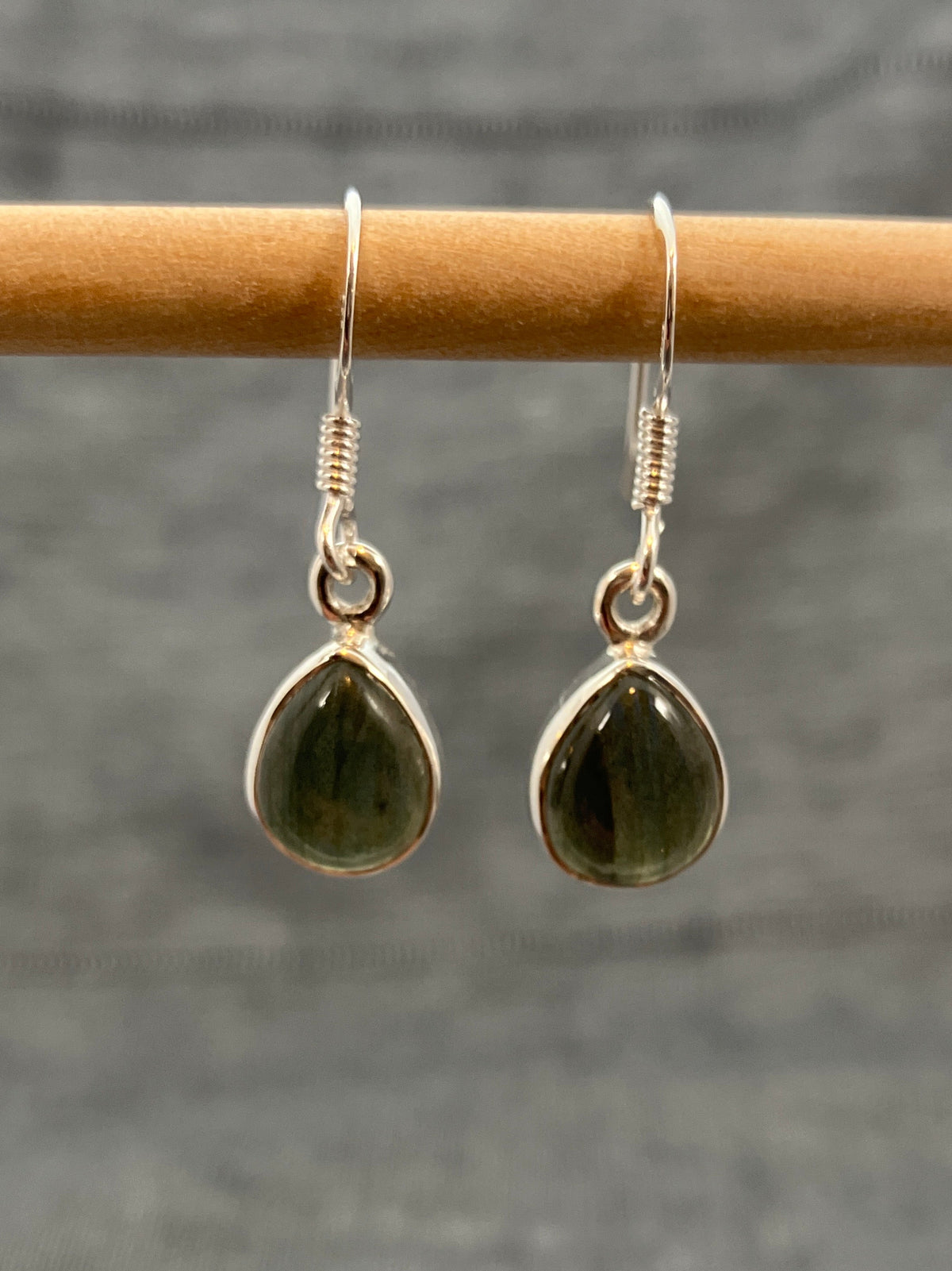 Labradorite Pear Earrings
