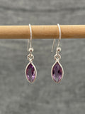Amethyst Cut Marquise Earrings