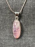 Pink Moonstone Long Oval Pendant