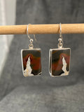 Dragon Jasper Rectangle Earrings