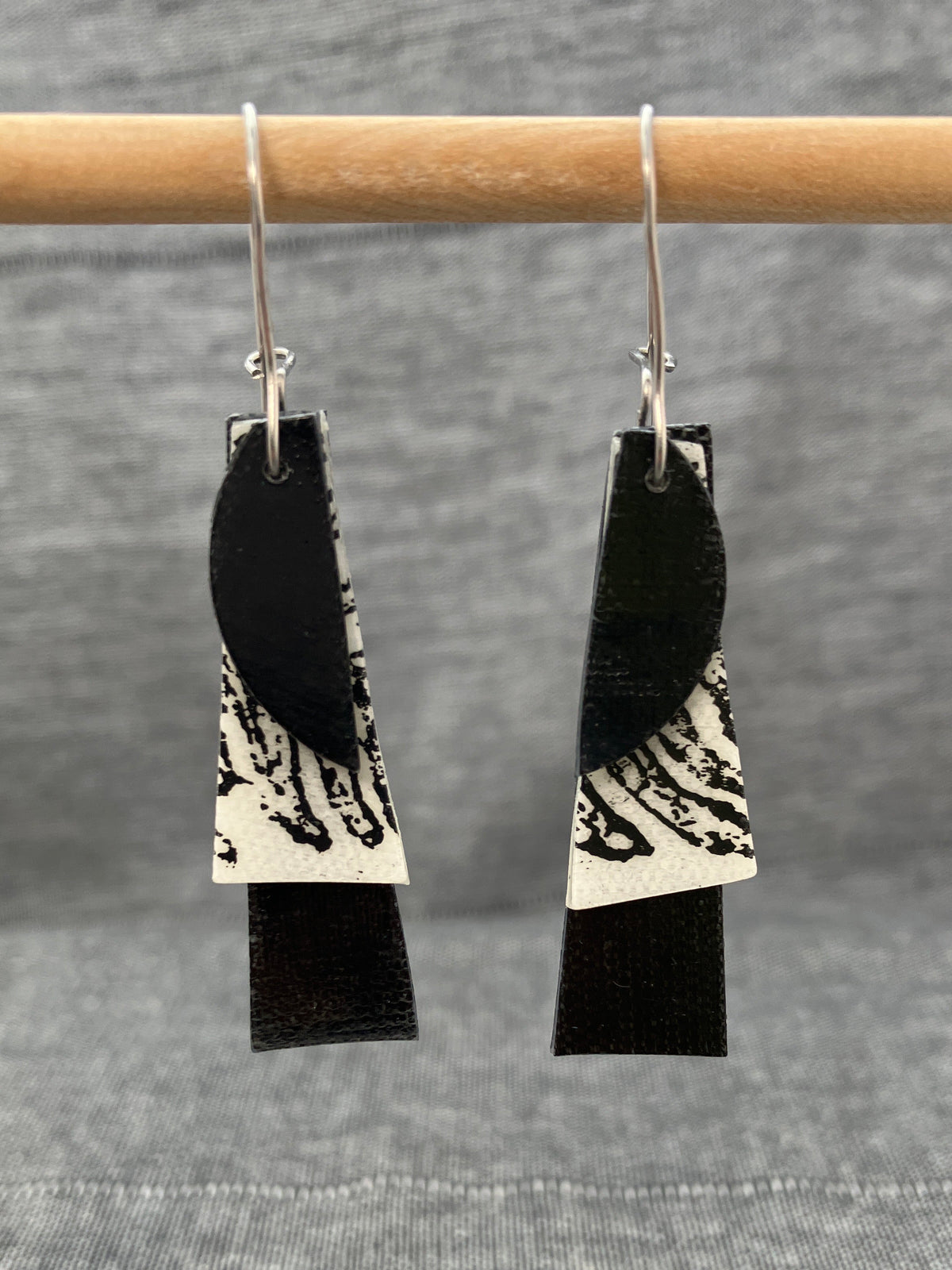 Nocean Black White Bits & Bobs Earrings