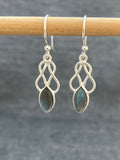 Labradorite Knot Earrings