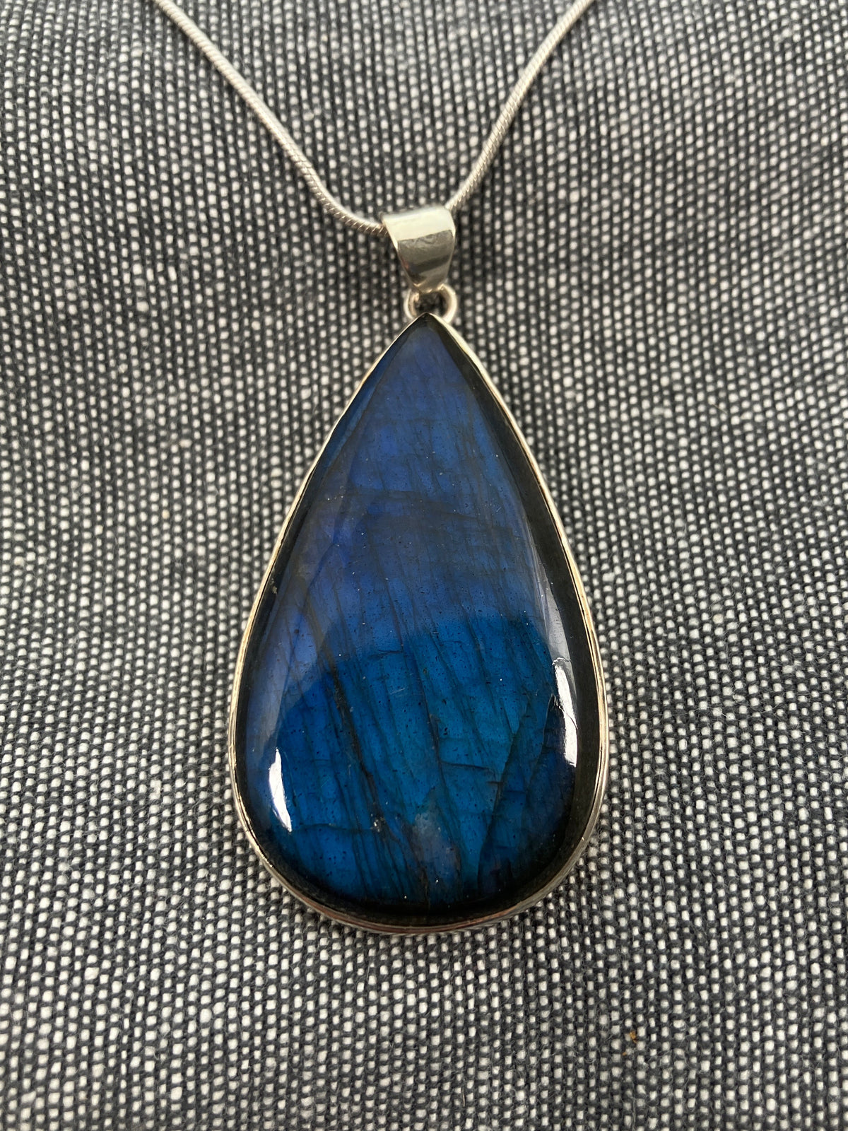 Labradorite Large Pear Pendant