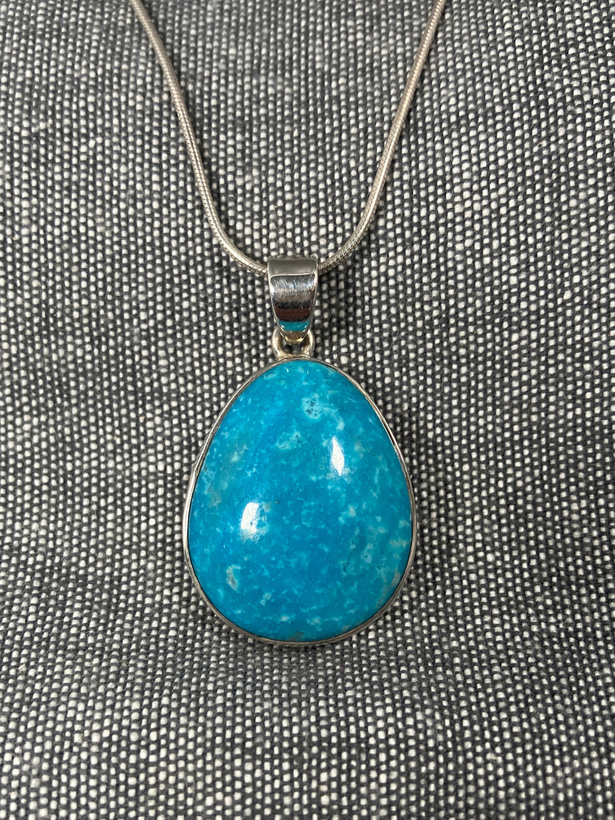Turquoise Medium Pear Pendant