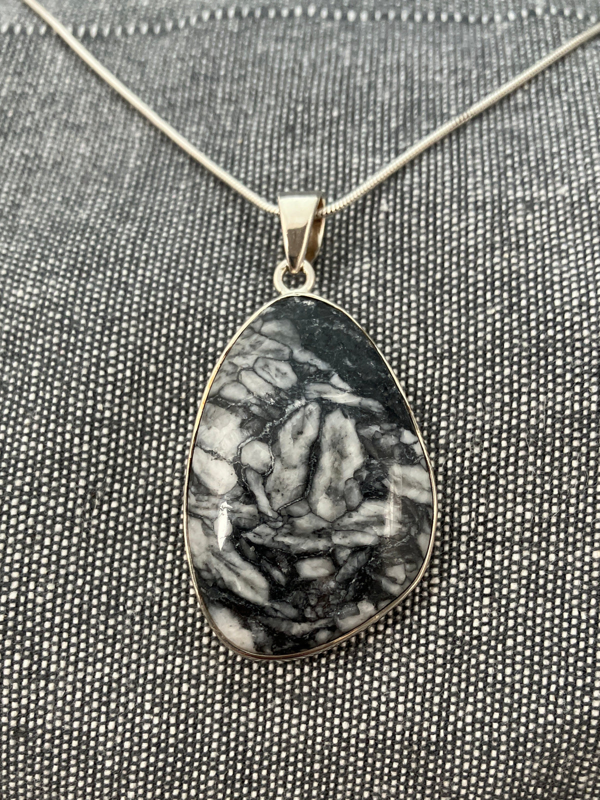 Pinolith Jasper Wonky Triangle Pendant