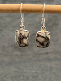 Pinolith Jasper Rectangle Earrings