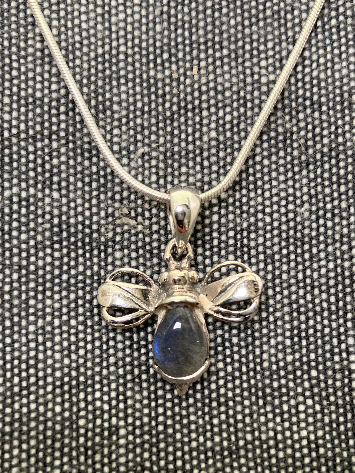 Labradorite Bee Pendant