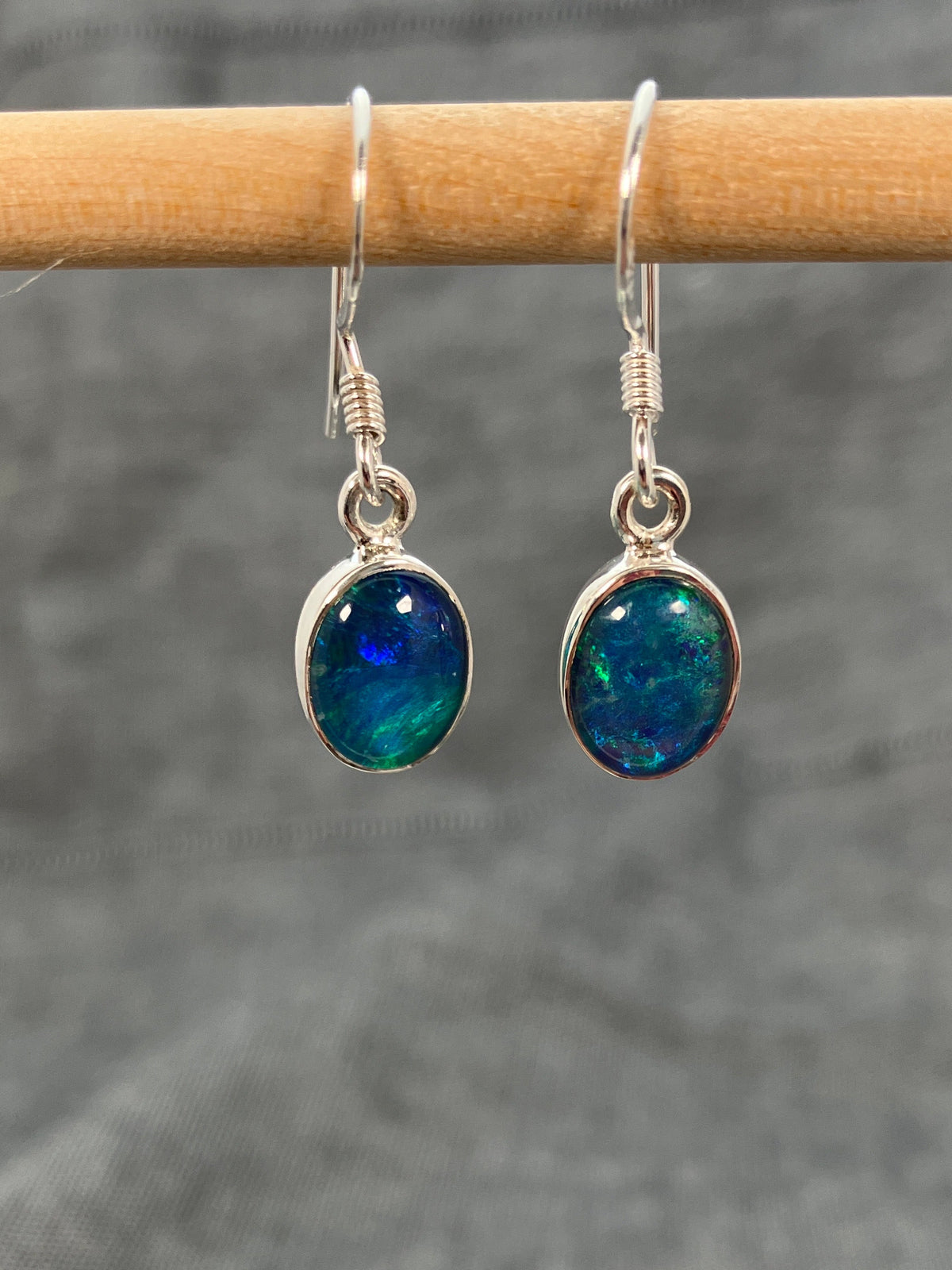 Australian Opal Medium Oval Earrings