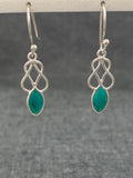 Turquoise Knot Earrings