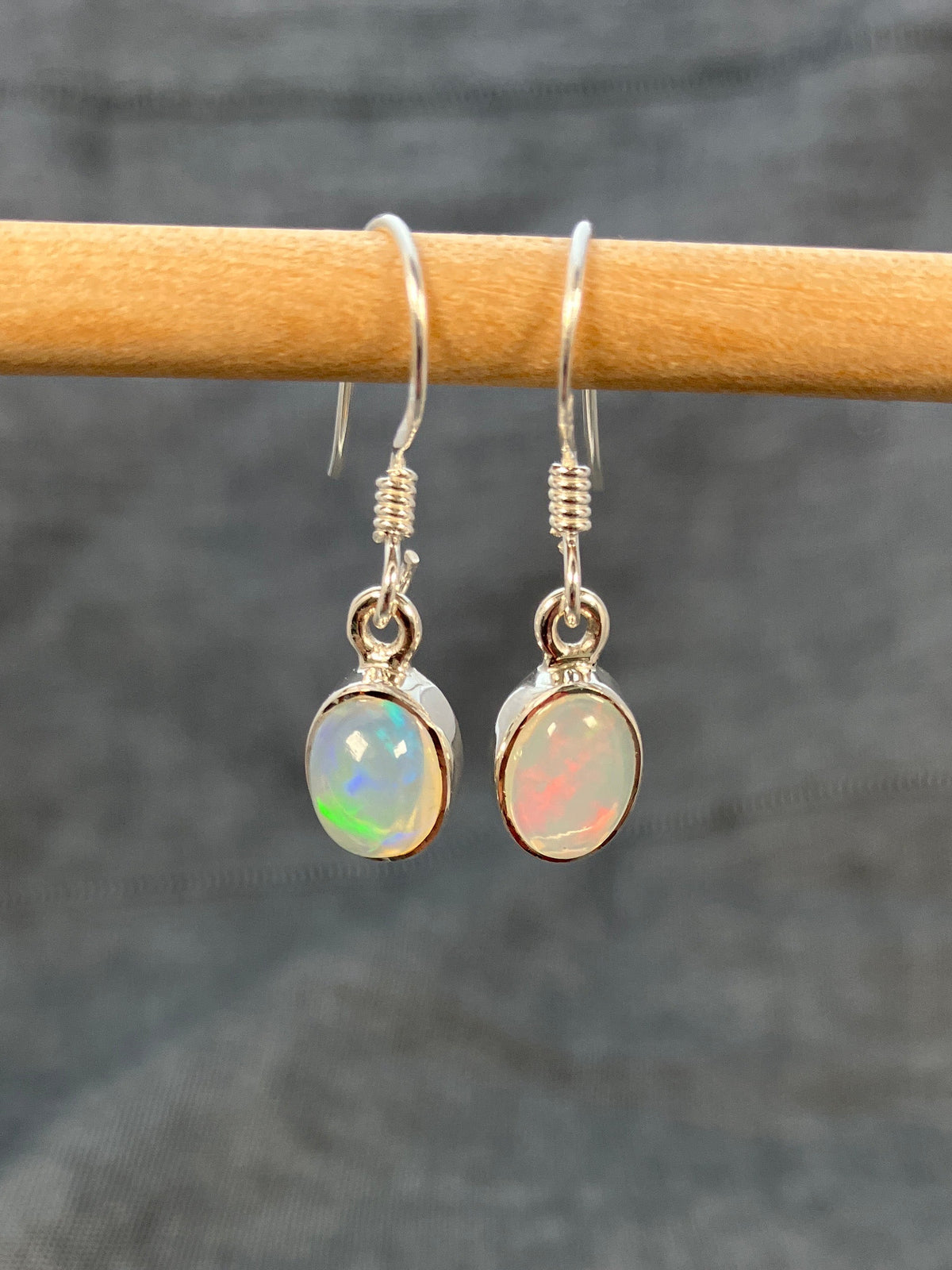 Ethiopian Opal Oval Earrings
