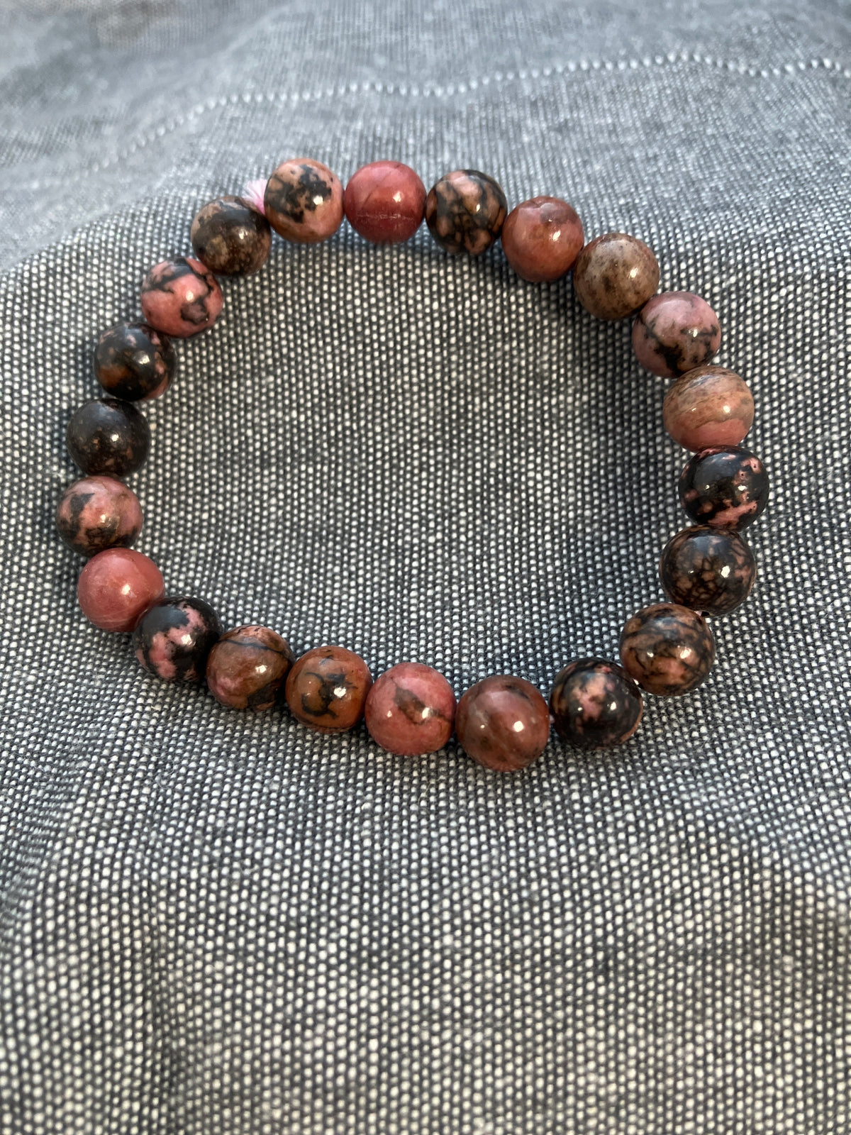 Rhodonite Beaded Bracelet