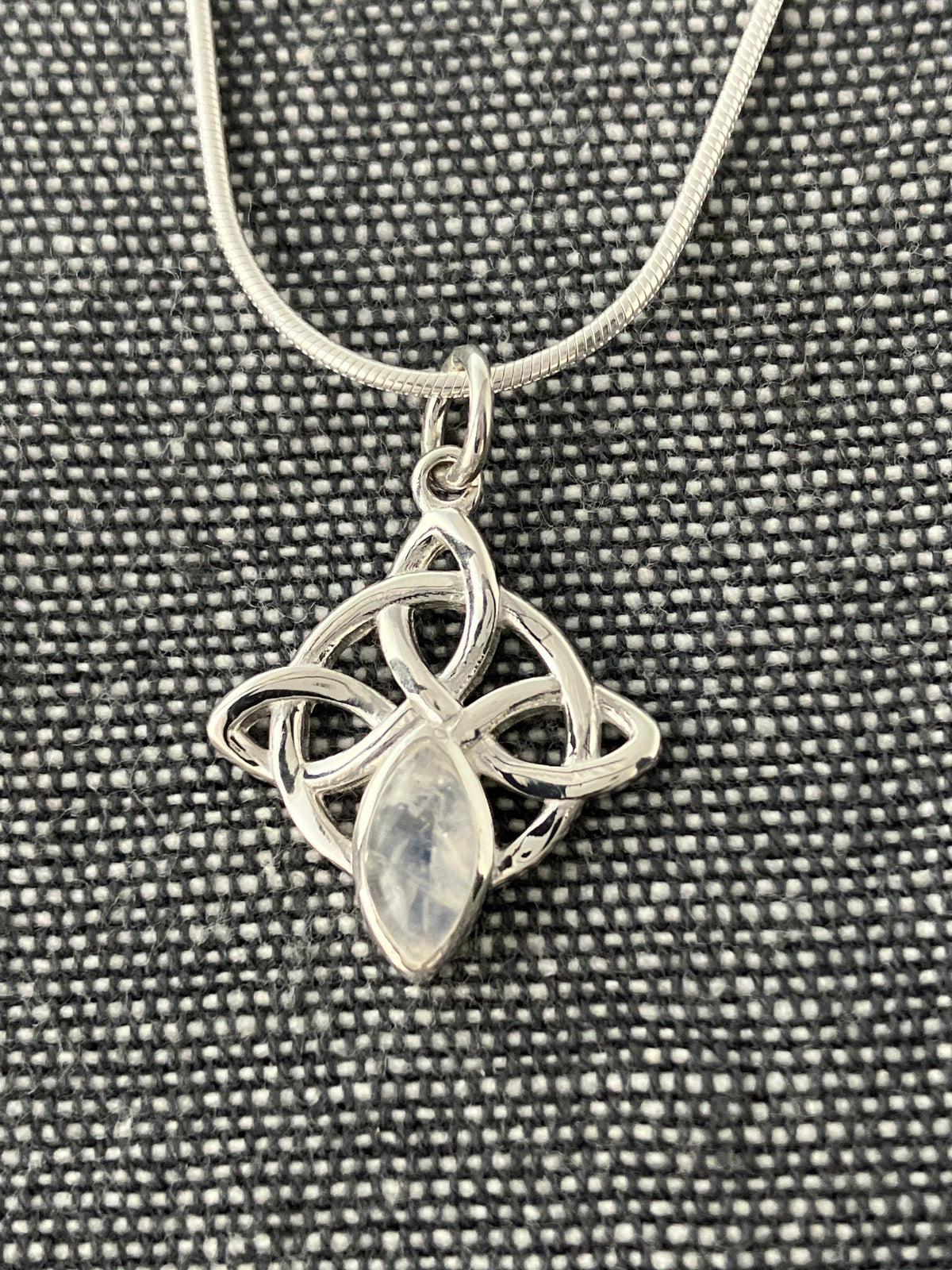 Moonstone Celtic Cross Pendant