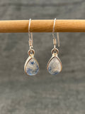 Blue Moonstone Pear Earrings
