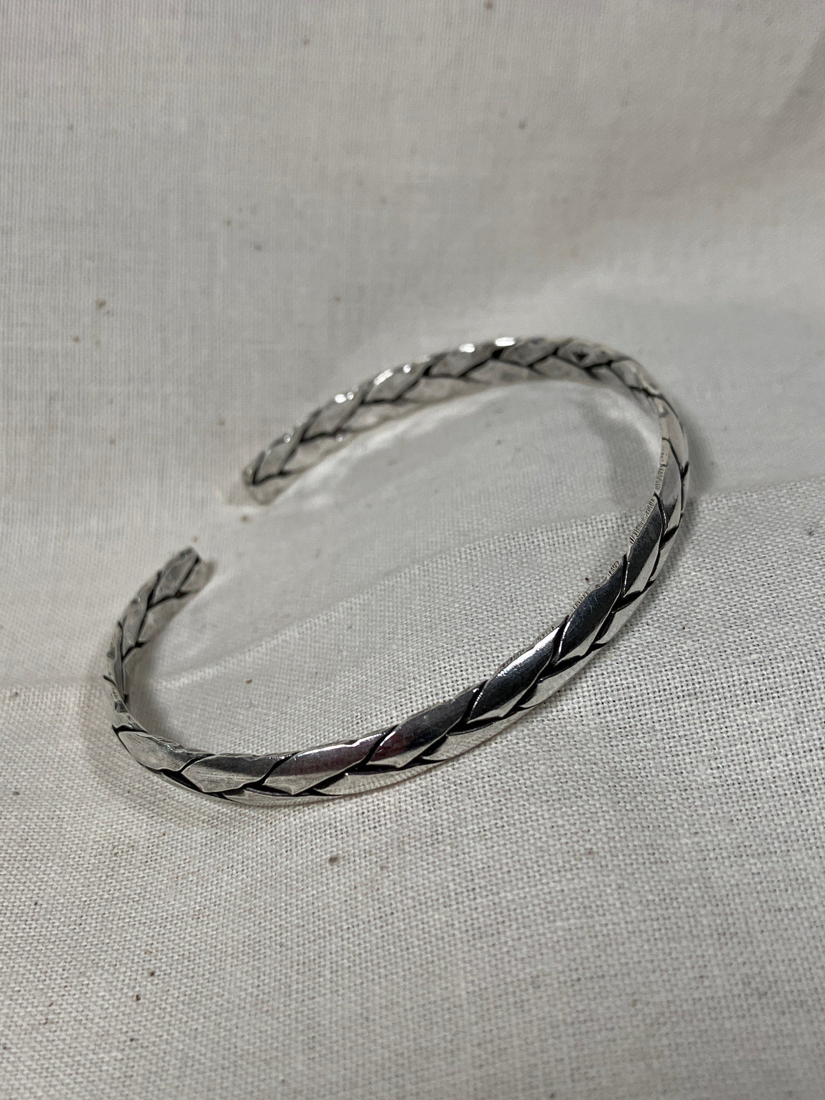 Woven Silver Cuff