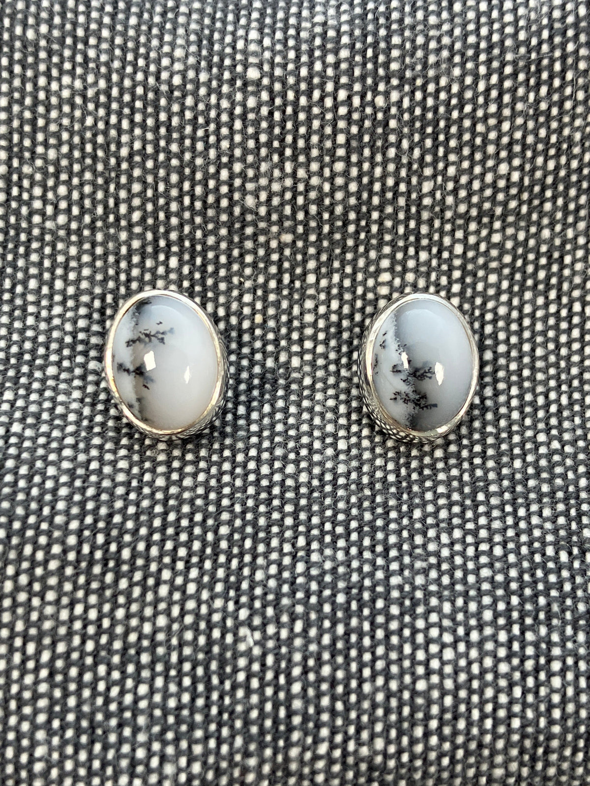 Merlinite Oval Studs