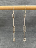 Long Bound Bali Stick Earrings