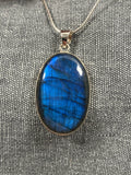 Labradorite Large Oval Pendant 3
