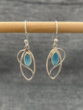 Chalcedony Whip Over Earring