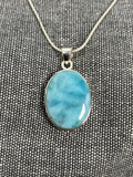 Larimar Oval Pendant