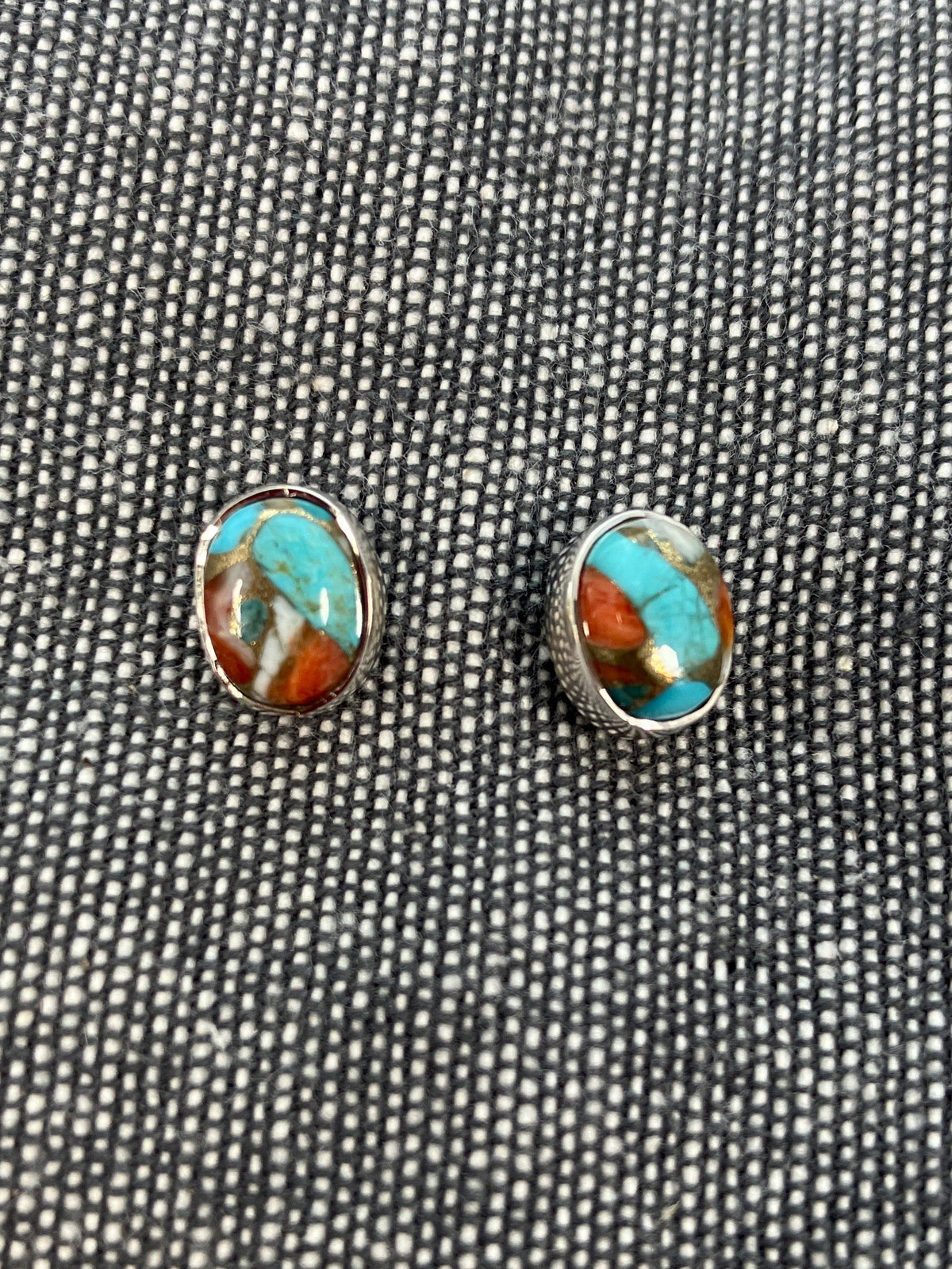Oyster Mohave Oval Studs