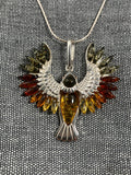 Amazing Winged Bird Amber Pendant