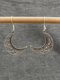 Indian Tiara Moon Earrings