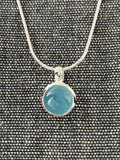 Chalcedony Simple Round Pendant