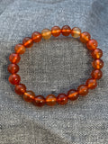 Carnelian Beaded Bracelet