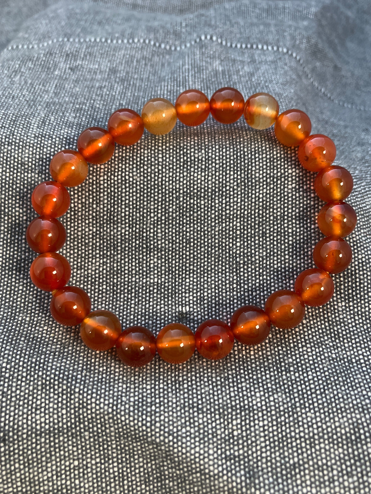 Carnelian Beaded Bracelet