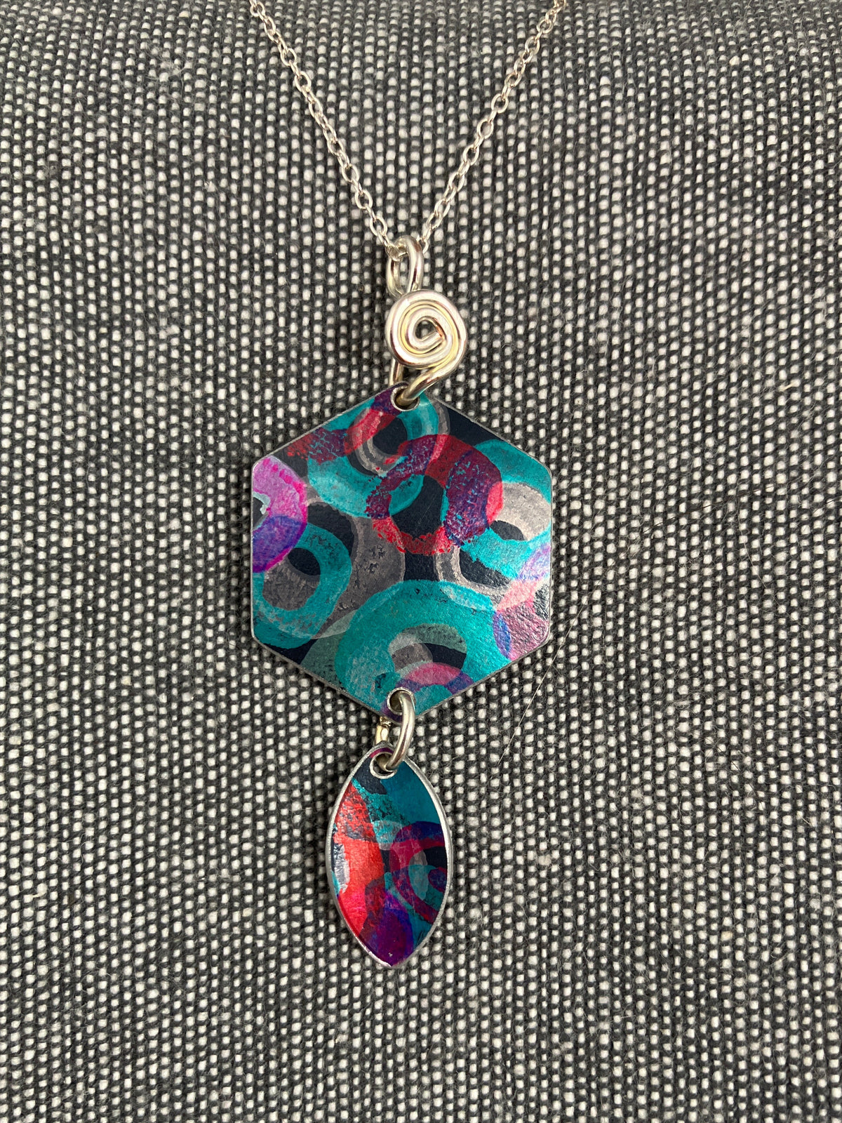 Disco Small Hexagon Necklace