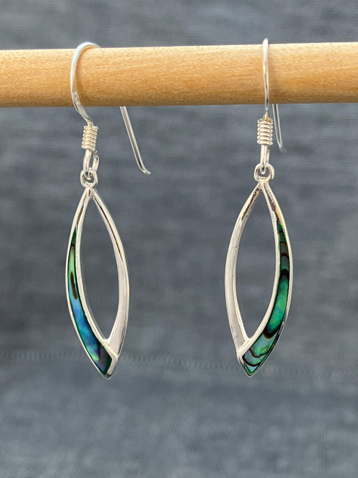 Paua Shell Open Marquise Earring