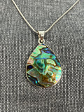 Paua Shell Wide Pear Pendant