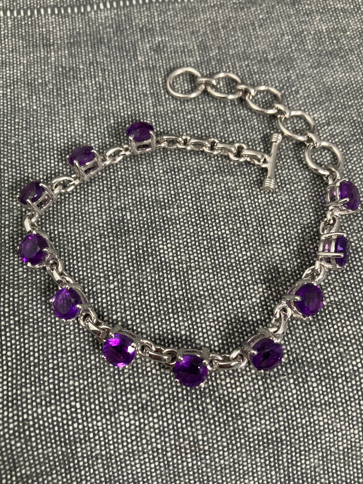 Amethyst Facetted Bracelet