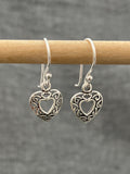 Little Filigree Heart Earrings