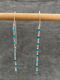 Apatite Bead Chain Earrings
