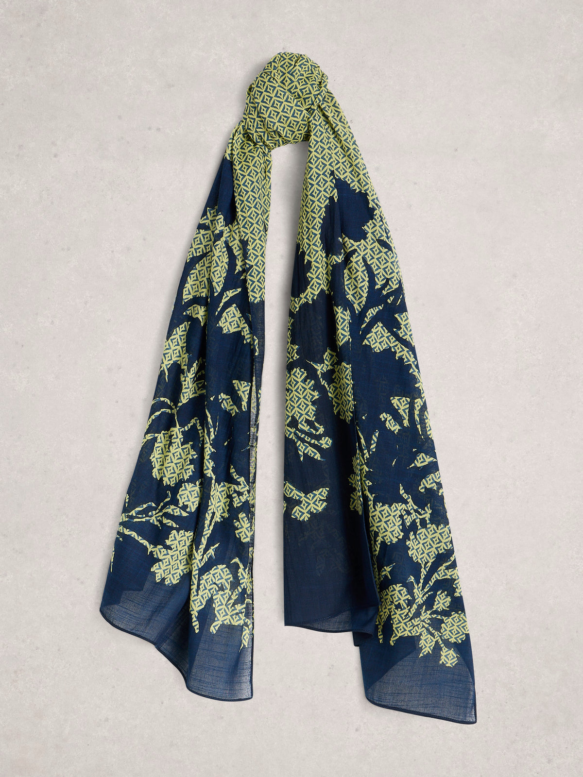 Callie Print Scarf Green