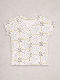 Nelly Notch Neck Tee White Pr