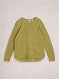 Clara Ls Text Tee Khaki