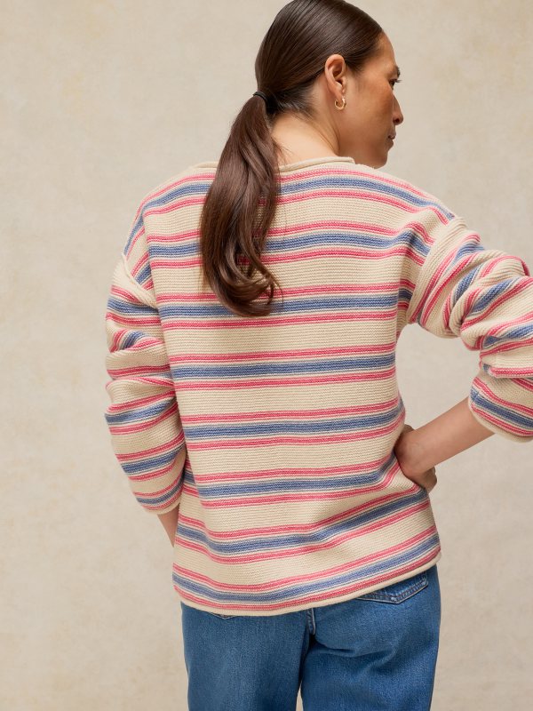 Gigi Stripe Jumper Ivory Mlt