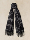Midweight Pattern Scarf Black Pr