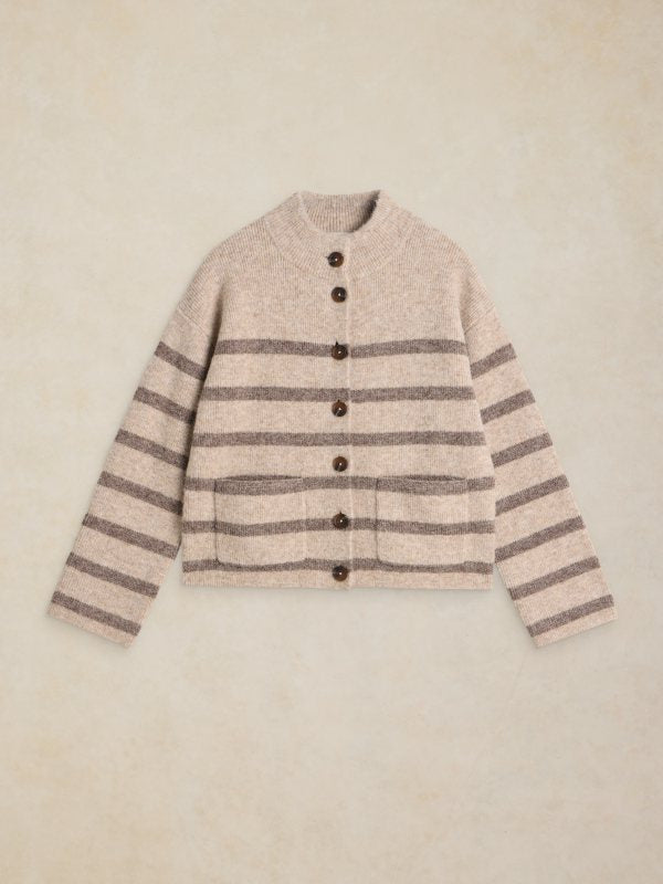 Margot Stripe Cardi Natural