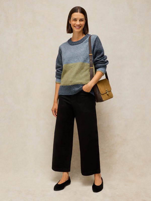 Lucie Crew Neck Jumper Blue