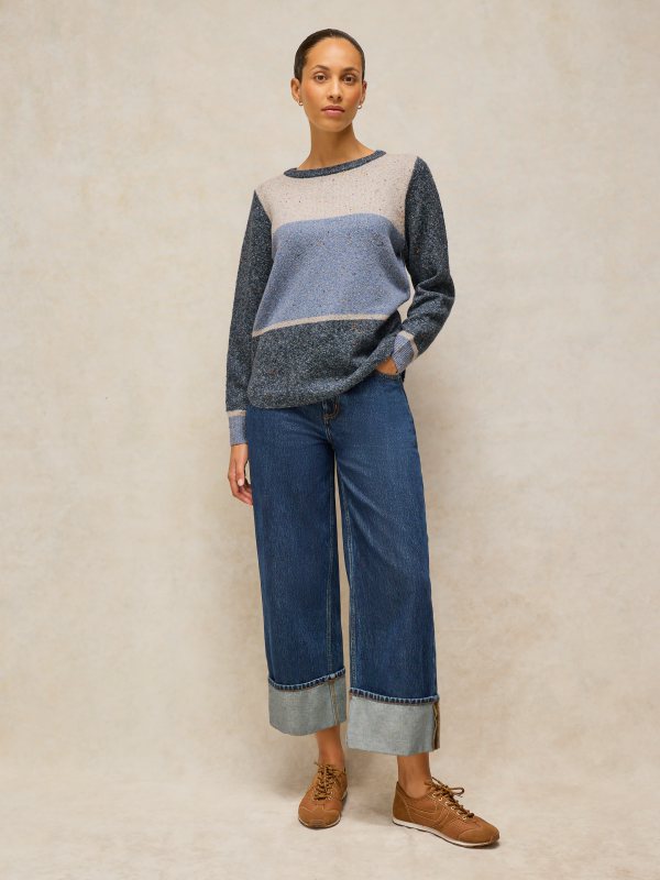 Talia Nep Block Jumper Blue Mlt